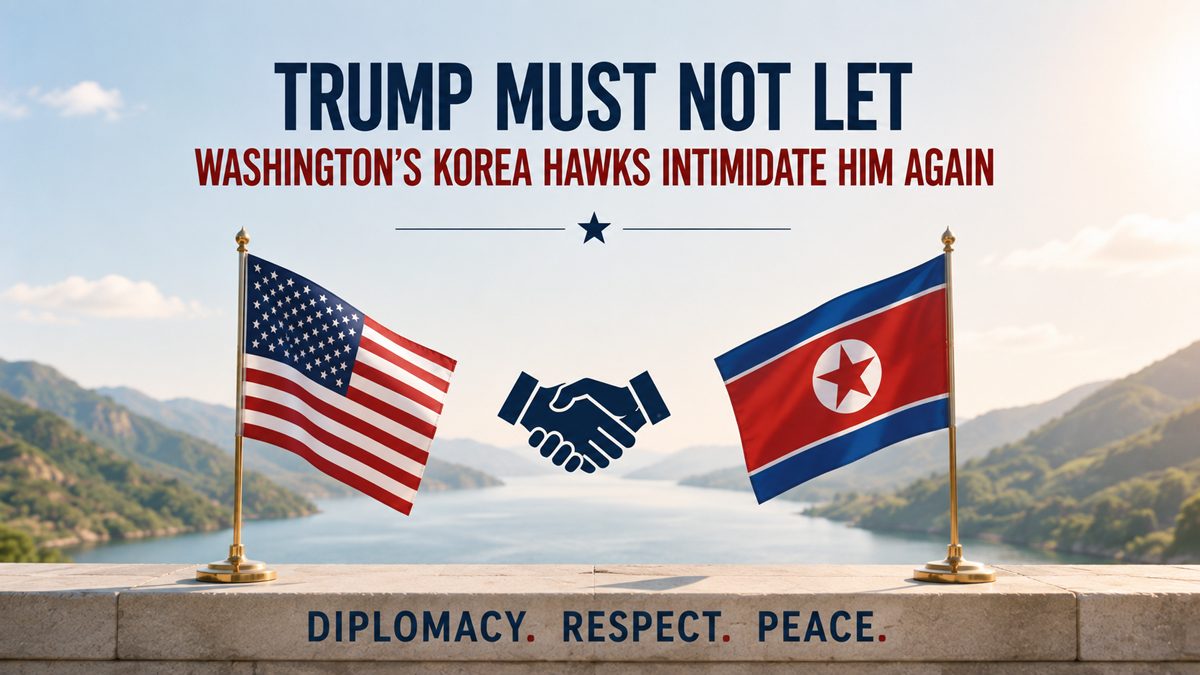 Trump Must Not Let Washington's Korea Hawks Intimidate Him Again